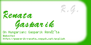 renata gasparik business card